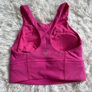Hot pink Lululemon Racer Back Bra
